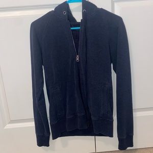 Navy blue lulu lemon zip up jacket
